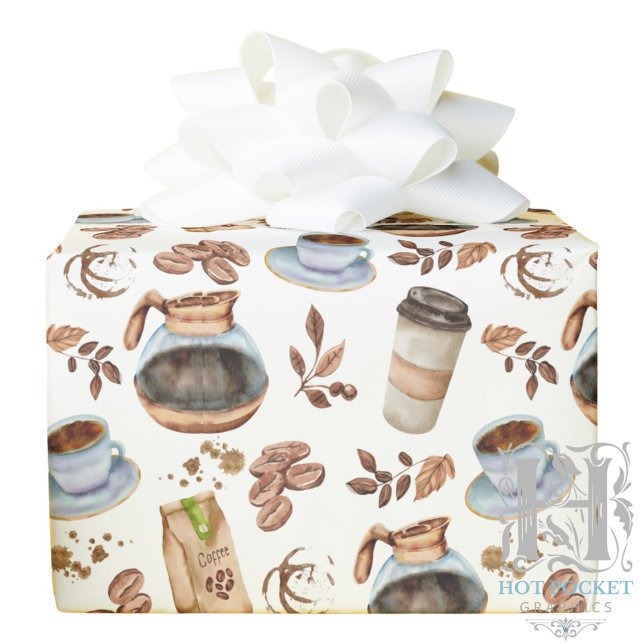 Papier Cadeau Coffee Wrapping Paper (Créateur téléchargé)