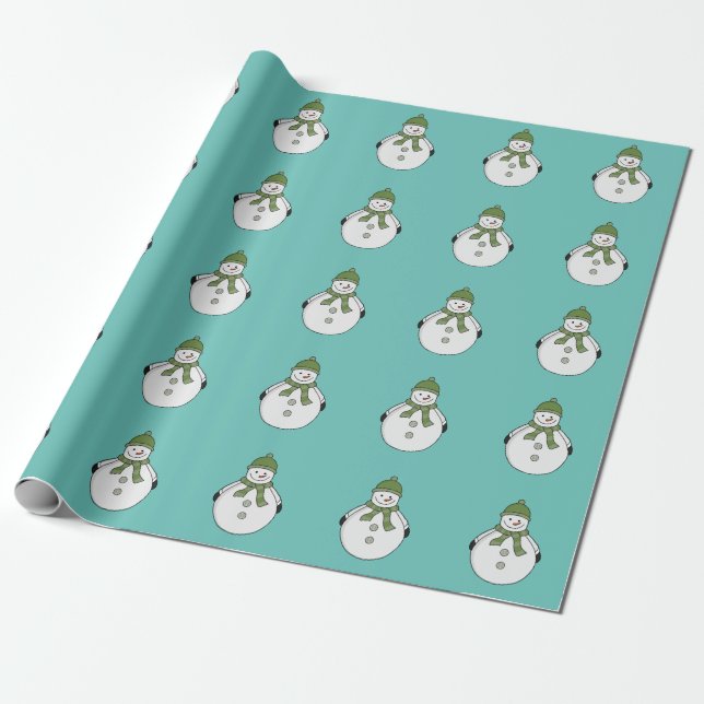 Papier Cadeau Cold snowman (Déroulé)
