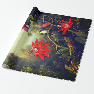 Papier Cadeau Colibri et Passionnfleurs