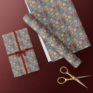 Papier Cadeau Collage de Étiquettes de bière fantaisie