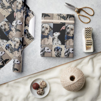 Papier Cadeau Collage personnalisé pour animaux de compagnie ave