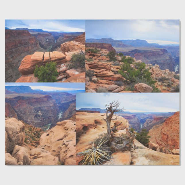 Papier Cadeau Collage photo Grand Canyon (Plat)