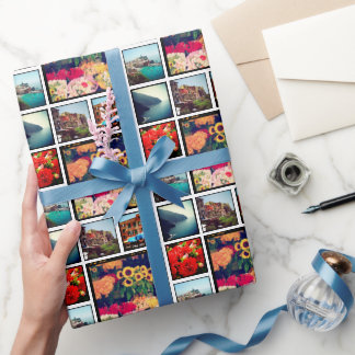 Papier Cadeau Collage photo Instagram personnalisé