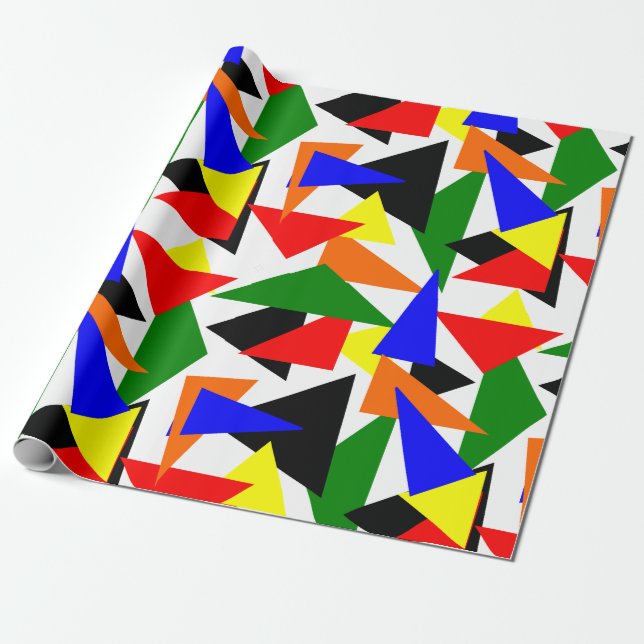 Papier Cadeau Collage triangulaire (Déroulé)