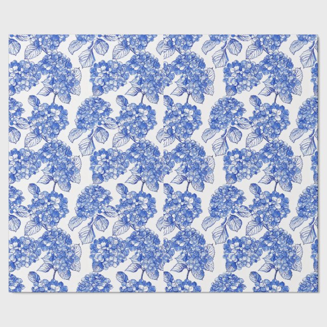 Papier cadeau Collection Blue Hydrangeas (Couture)