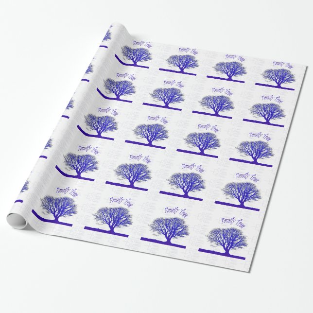 Papier Cadeau Collection d'arbre généalogique (Déroulé)
