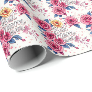 Papier Cadeau Collection de cadeaux tendance Floral de luxe