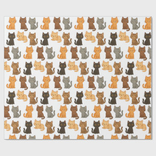 Papier Cadeau Collection de chatons amusants