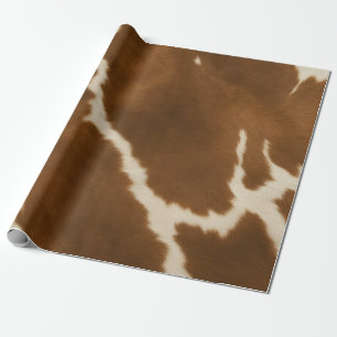 Papier Cadeau Collection en cuir moderne Elégante Vache Faux