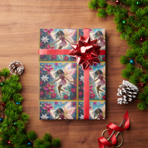 Papier Cadeau Collection Fée de Noël - Cheveux Tressés en Cornro