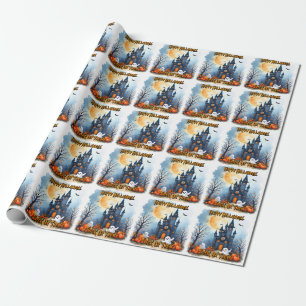 Papier Cadeau Collection Halloween Mignonne et Tendance Épouvant