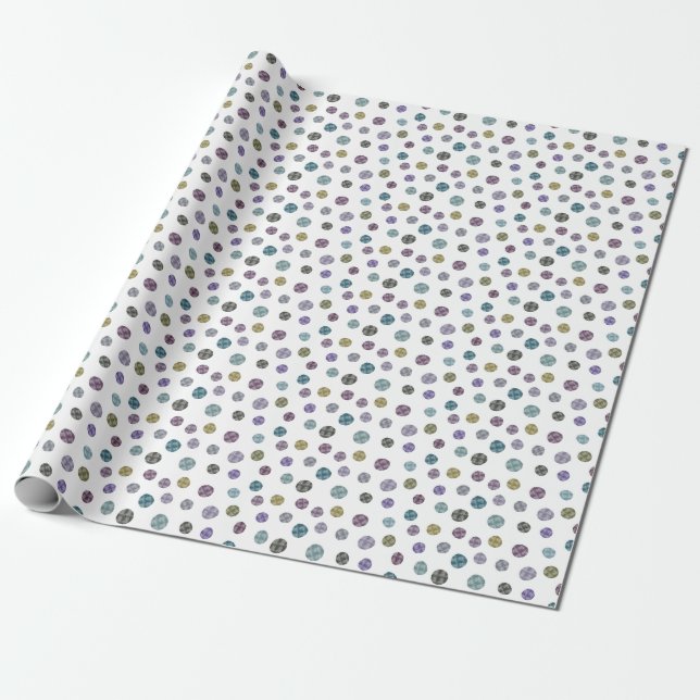 Papier Cadeau Collection Jennifer Aquarelle Petits Points (Déroulé)