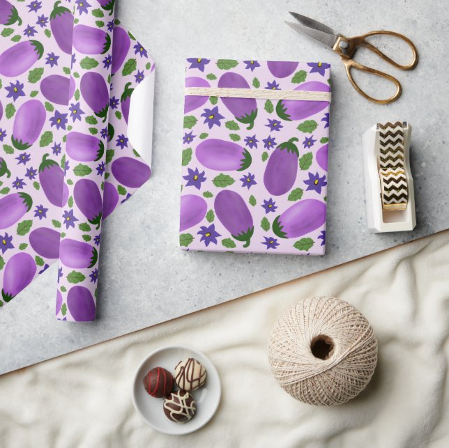 Papier Cadeau Collection Œuf de Blush & Bloom – Lilas Doux (Artisanat)