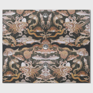 Papier Cadeau COLLECTION POMPEII /OCÉAN -ESPACE DE VIE MARINE Na