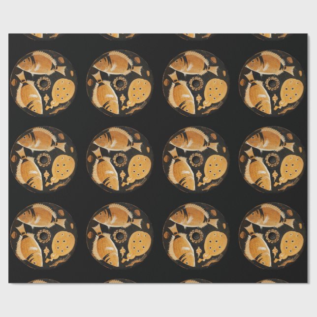 PAPIER CADEAU COLLECTION POMPÉII / POISSONS, OCÉAN - ESPACE DE V (Plat)