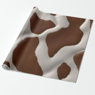 Papier Cadeau Collection Tendance de Luxe en Faux Cuir de Vache 