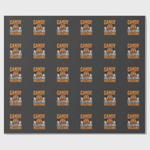 Papier Cadeau Collectionneurs de bonbons bienvenue citrouille d'
