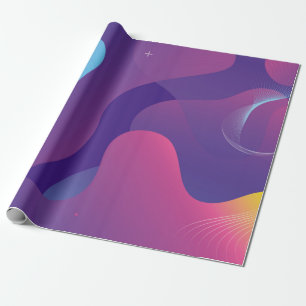 Papier Cadeau Color gradient background design. Abstract geometr