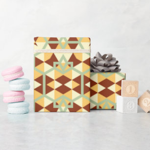 Papier Cadeau Coloré Anniversaire Luxueux Artisanal Mummy Vintag