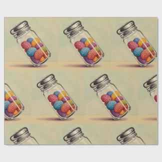 Papier Cadeau Coloré Condiments du cerveau long
