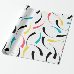 Papier Cadeau Coloré, gai, moderne, graphique urbain tendance