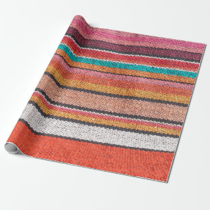 Papier Cadeau Colorée mexicaine, style péruvien surface de tapis