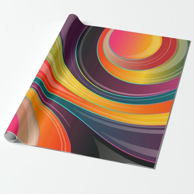 Papier Cadeau Colorful (Déroulé)