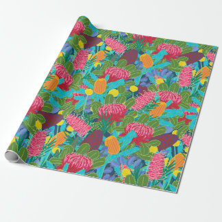 Papier Cadeau Colorful Australian Native Flowers emballage papie
