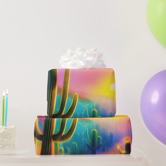 Papier Cadeau Colorful desert sunset  (Cadeaux de fête)