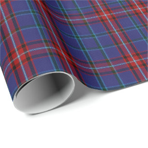 Papier Cadeau Colorful Glenn Clan Tartan Papier d'enveloppement