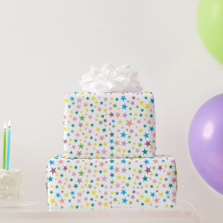 Papier Cadeau Colorful Stars Kids Birthday
