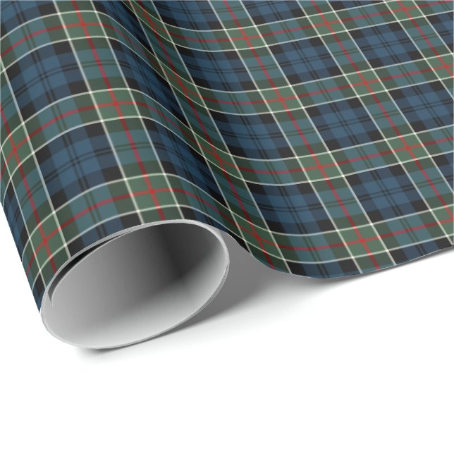 Papier Cadeau Colquhoun Clan Tartan (Coin rond)