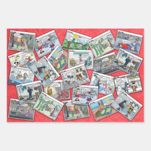 Papier cadeau Comique Caricatures