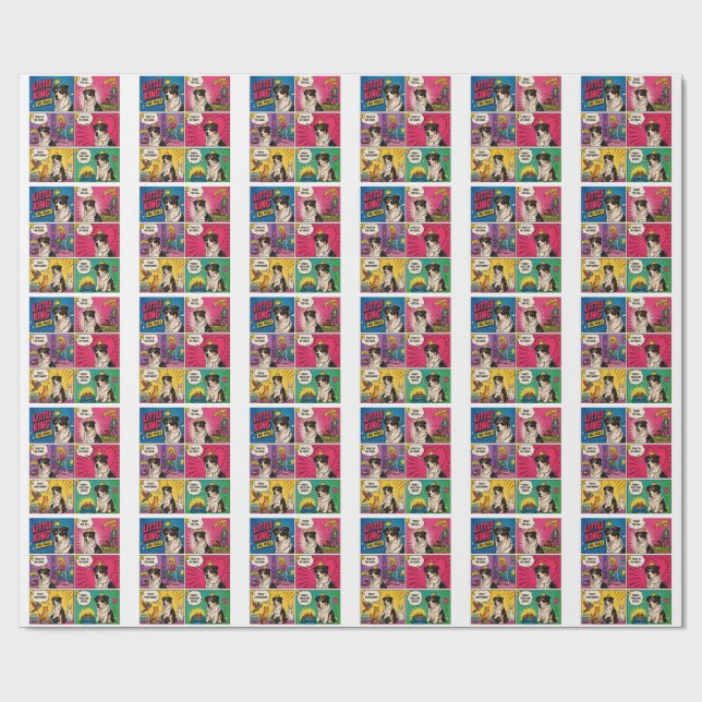 Papier Cadeau Comique Chien Paix Et Snacks (Plat)