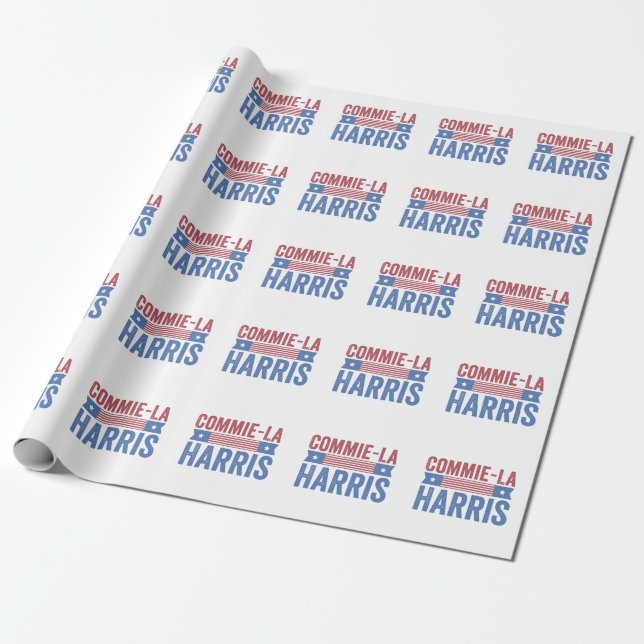 Papier Cadeau Commie-La Harris 2024 Funny Anti Kamala Harris (Déroulé)