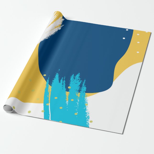 Papier Cadeau composition Abstraite moderne des touches (Déroulé)