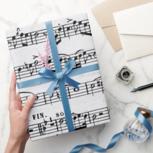 Papier Cadeau Composition Musique Sur Bois
