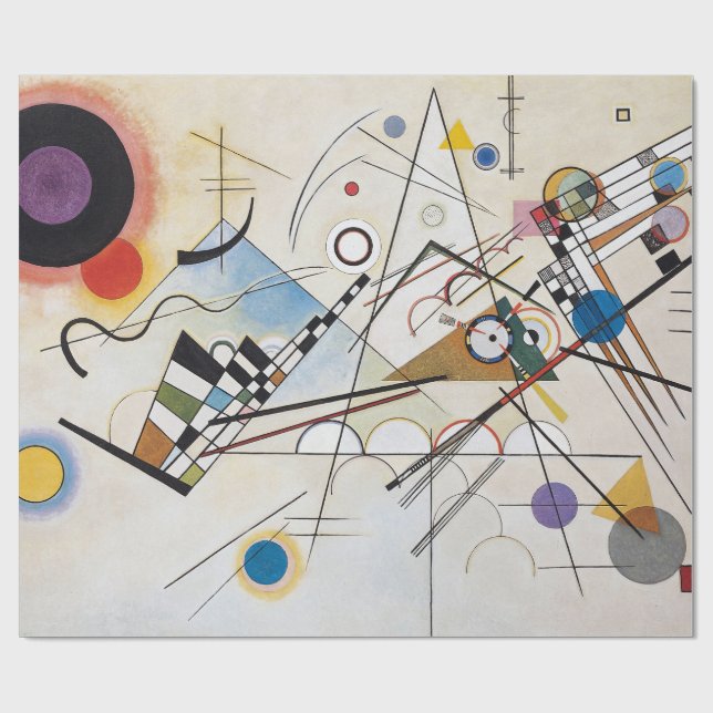 Papier Cadeau Composition VIII de Kandinsky Art Abstrait (Plat)