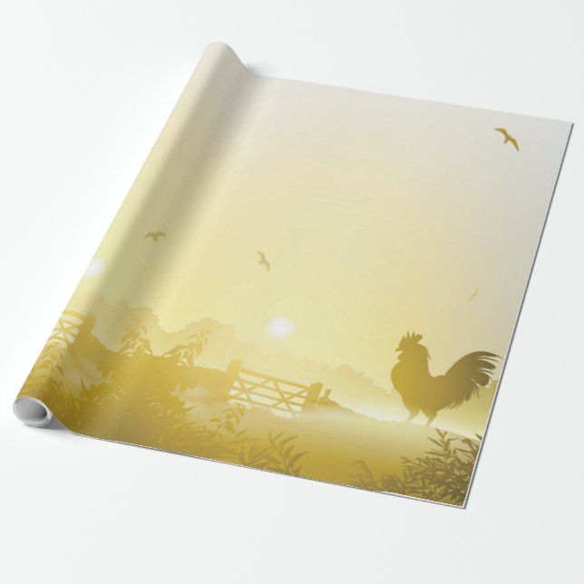 Papier Cadeau Comptoir de 60 lb Papier d'enrobage rouleaux Sunny (Déroulé)