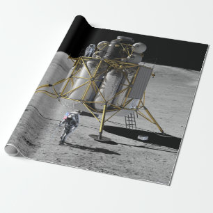 Papier Cadeau Concept Art d'Altair Lunar Lander et les astronaut