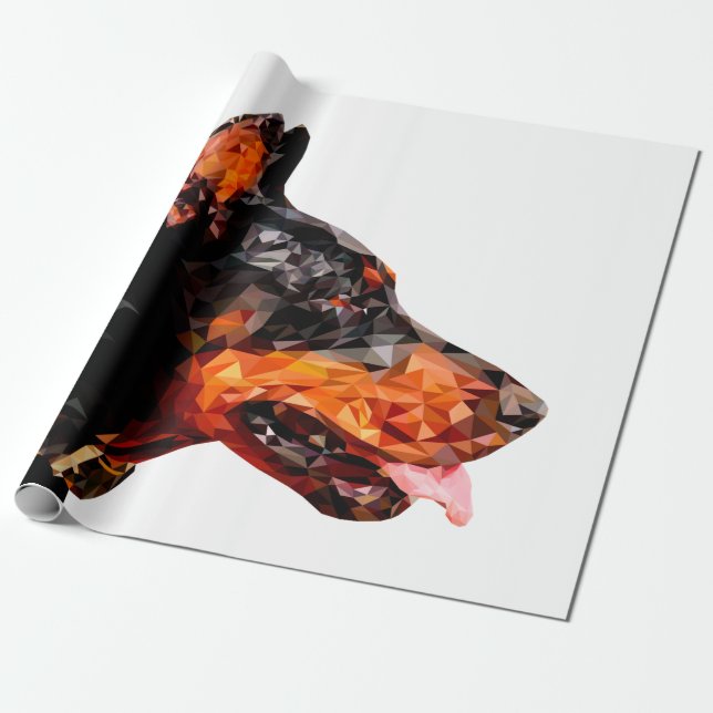 Papier Cadeau Conception abstraite de petit triangle poly (Déroulé)