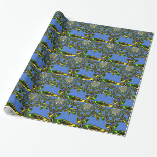 Papier Cadeau Conception Bleue Ravissante