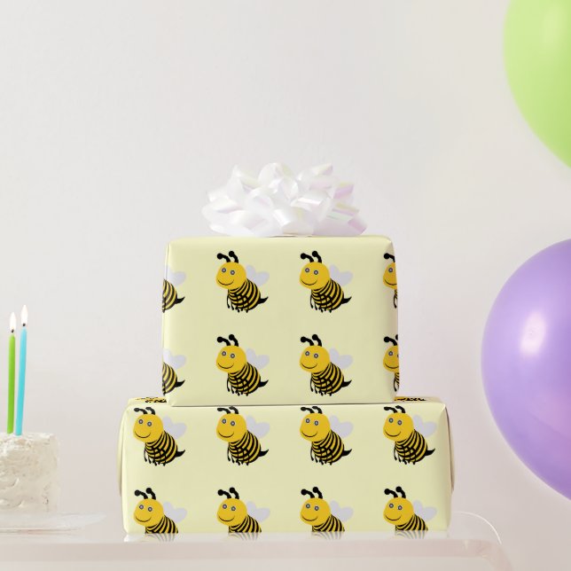 Papier Cadeau Conception d'abeilles (Cadeaux de fête)