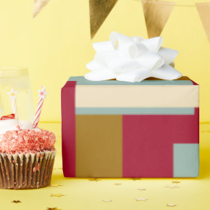 Papier Cadeau Conception de bloc rétro 3