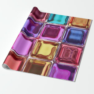 Papier Cadeau Conception de blocs en verre