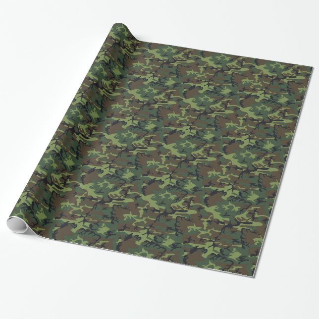 Papier Cadeau Conception de camouflage (Déroulé)