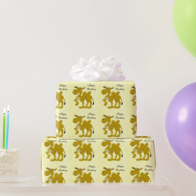 Papier Cadeau Conception de chameau Anniversaire (Cadeaux de fête)