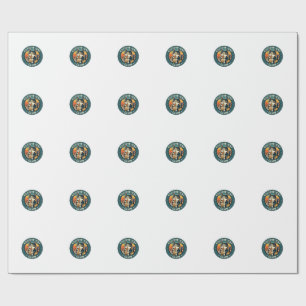 Papier Cadeau Conception de chat de Foodie mignonne - Club de ch