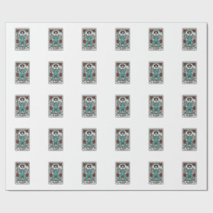 Papier Cadeau Conception de chemise de carte de tarot d'infirmiè