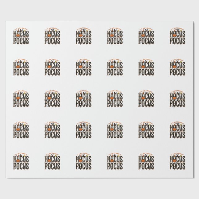 Papier Cadeau Conception de chemise de citrouille Halloween Hocu (Plat)